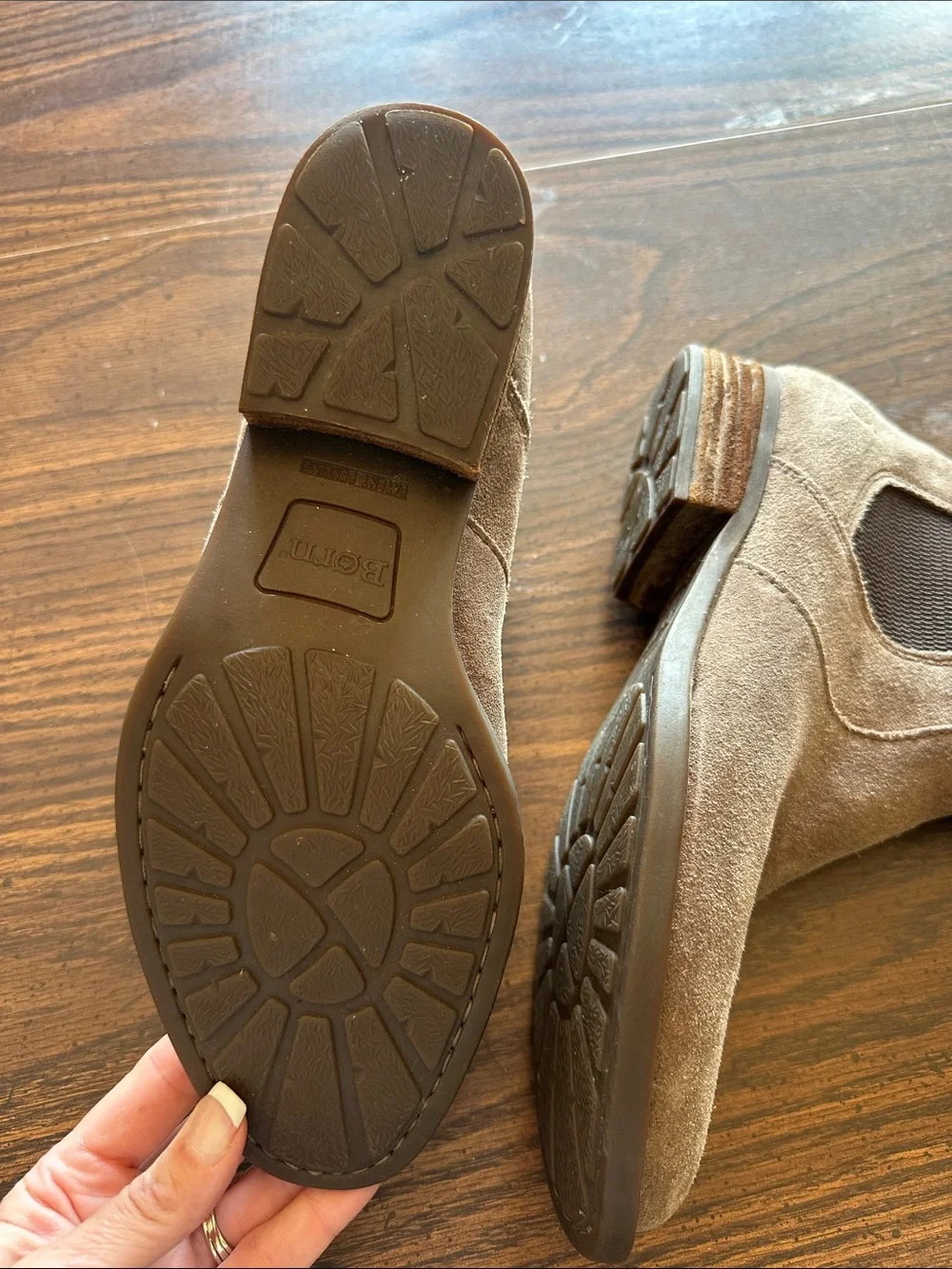 Born Men’s Brown Suede Chelsea Boots - Sleek Slip-On Style